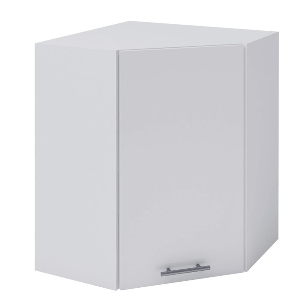 Felső sarokszekrény, fehér, jobbos, FABIANA W - 60N (RP)