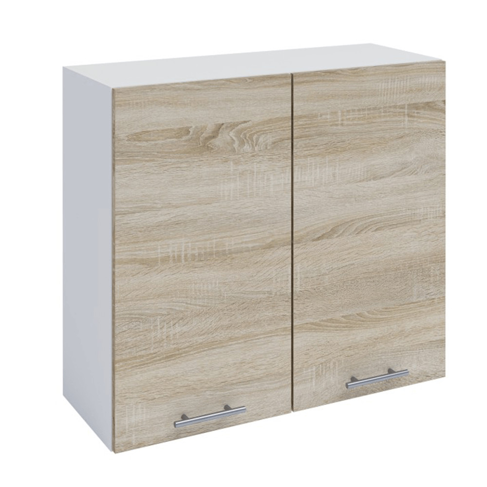 felsőszekrény, tölgy sonoma/fehér, FABIANA W - 80 (RP)