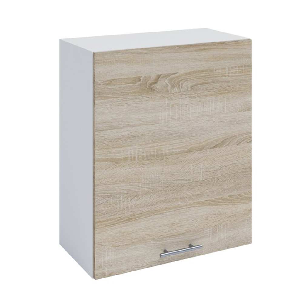 felsőszekrény, tölgy sonoma/fehér, balos, FABIANA W - 60 (RP)