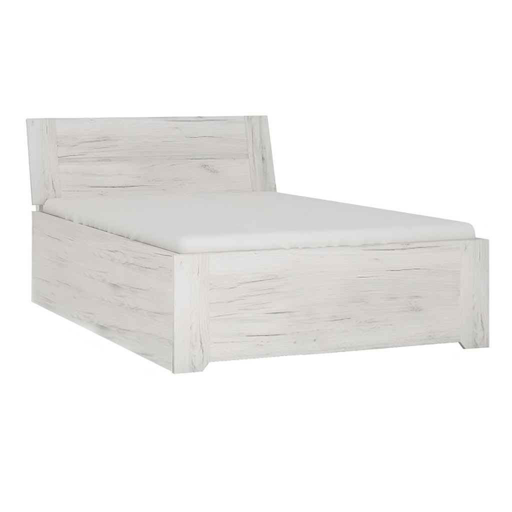 ágy typ 90, fehér craft, 90x200, ANGEL (RP)