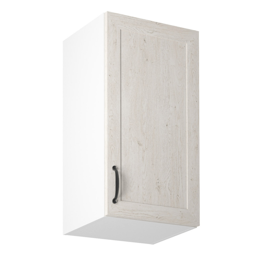 Felsőszekrény, fehér/sosna északi, jobbos, ROYAL G40 (RP)