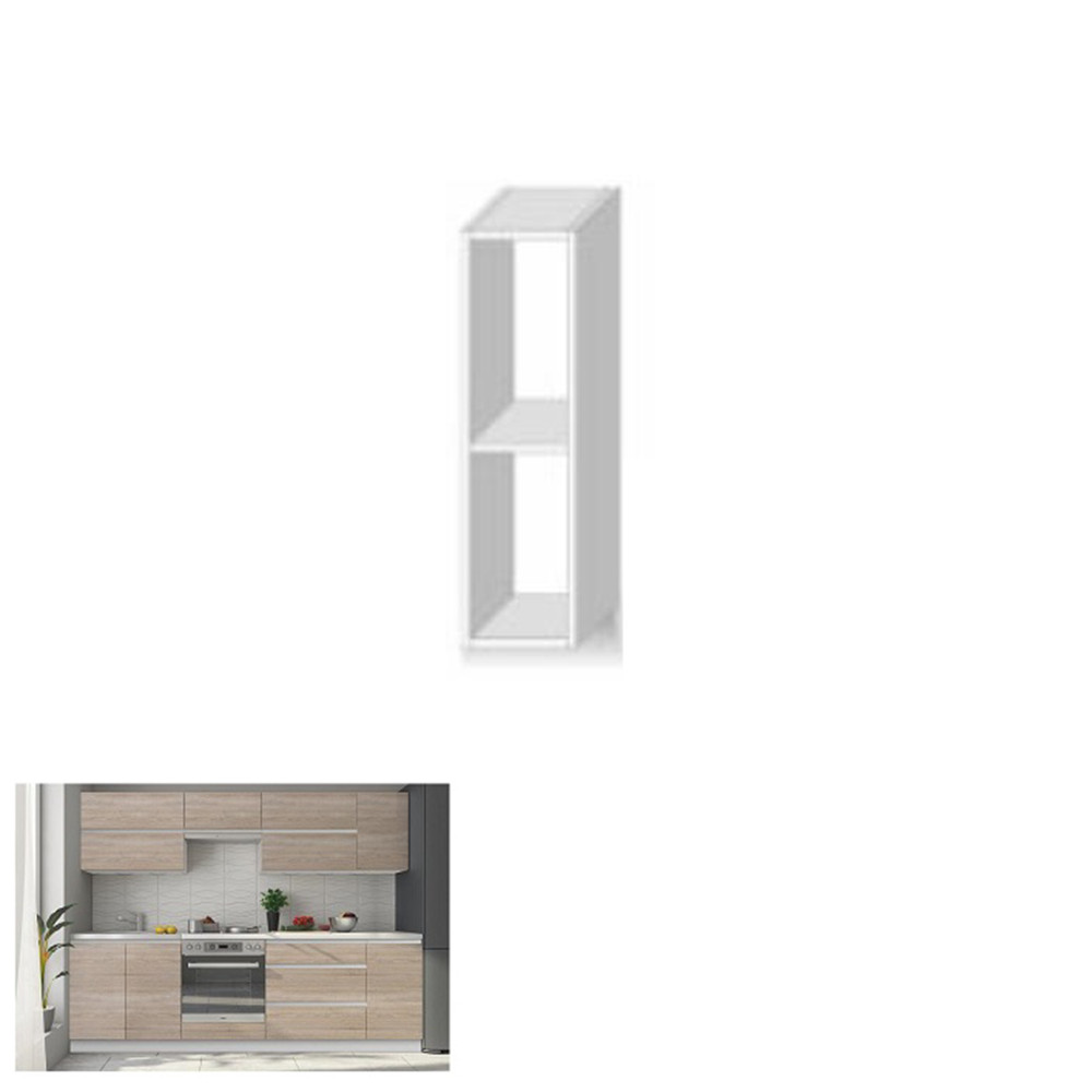 Felsőszekrény polccal, fehér, LINE (RP)