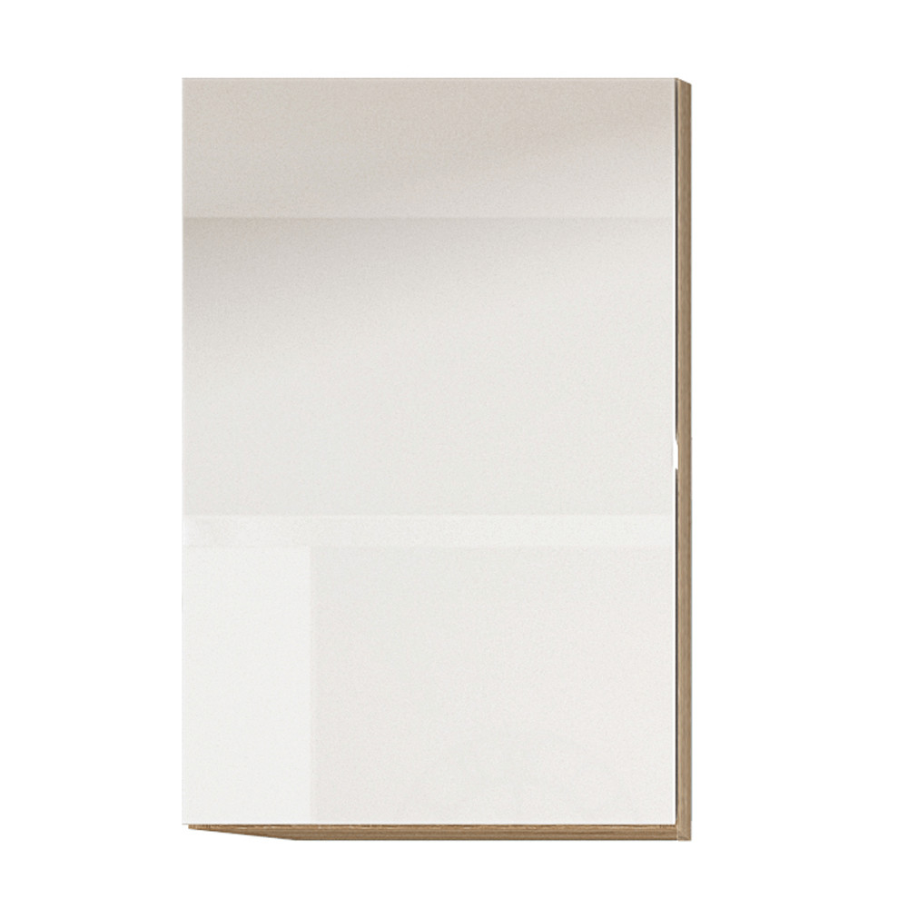 Felsőszekrény, fehér magas fényű HG, jobbos, LINE (RP)