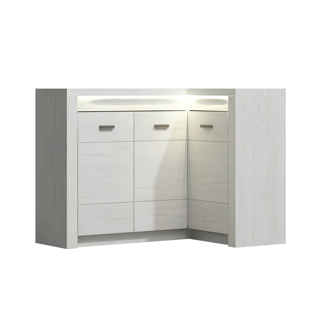 Komód, kőris fehér, INFINITY I-15 (RP)