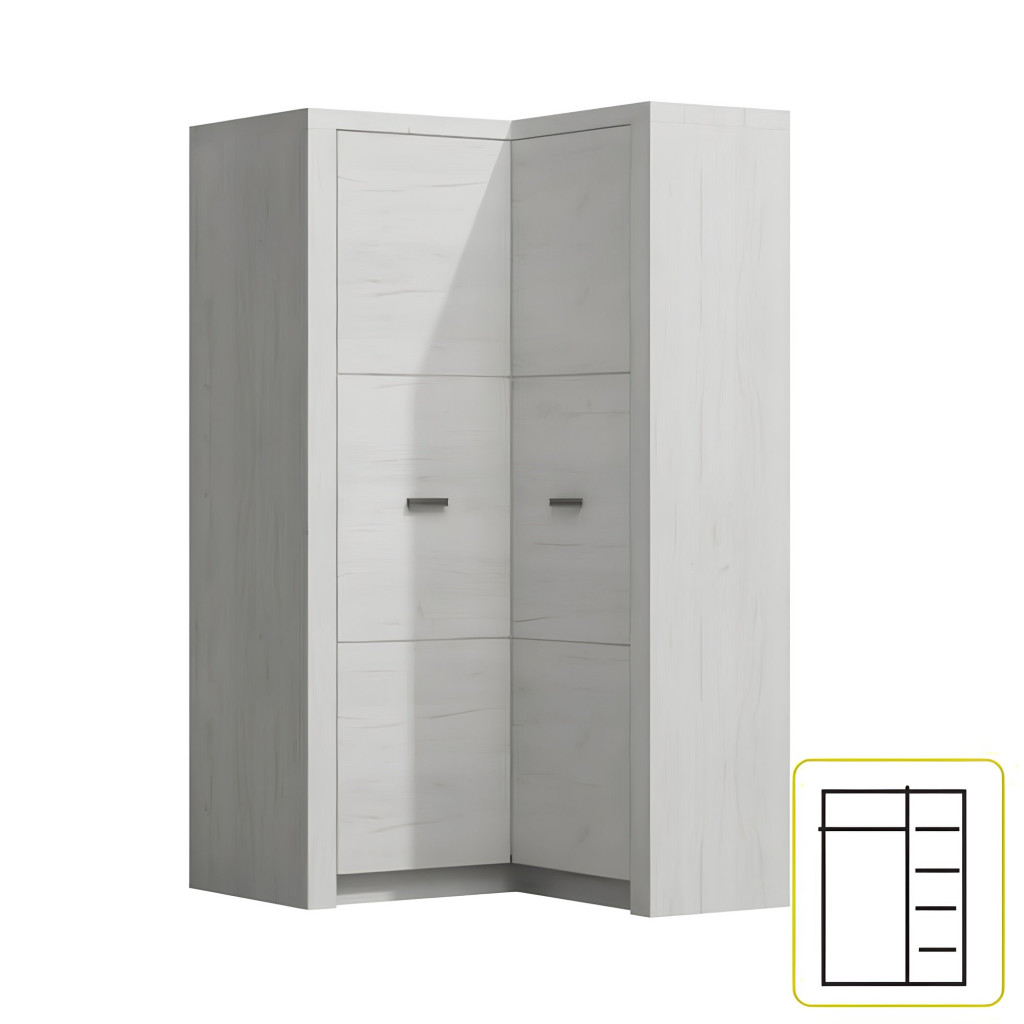 Sarokszekrény 14, kőris fehér, INFINITY 14 (RP)