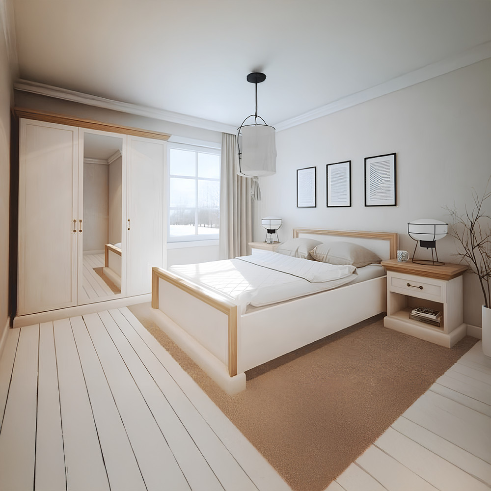 hálószoba garnitúra, északi sosna/vadtölgy, ROYAL (RP)