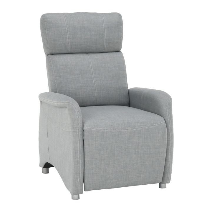 Állítható fotel, szürke szövet, FOREST (RP)