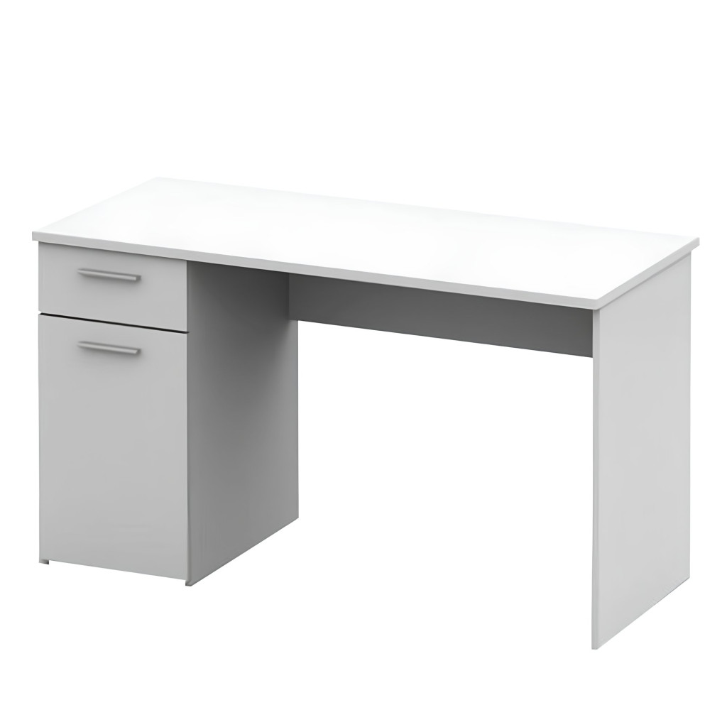Íróasztal, fehér, EGON (RP)