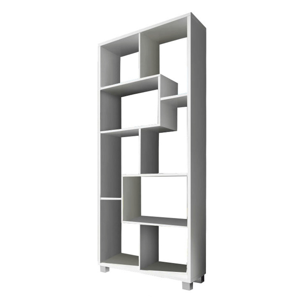 könyvespolc, fehér,  ADEN (RP)