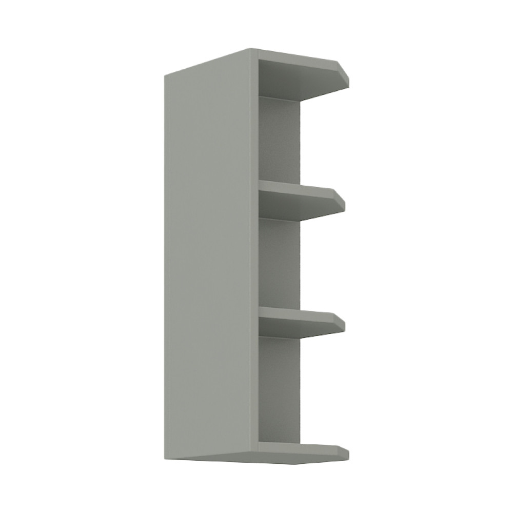 sarokszekrény polcokkal, felső, szürke, PRADO 30 G ZAK-72 (RP)