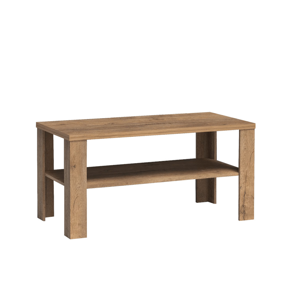 Dohányzóasztal, tölgyfa lefkas, TEDY T13 (RP)