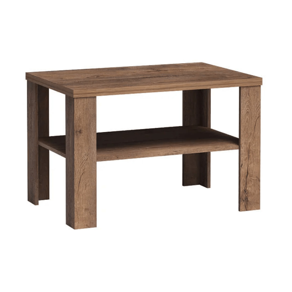 Dohányzóasztal, tölgyfa lefkas, TEDY T23 (RP)