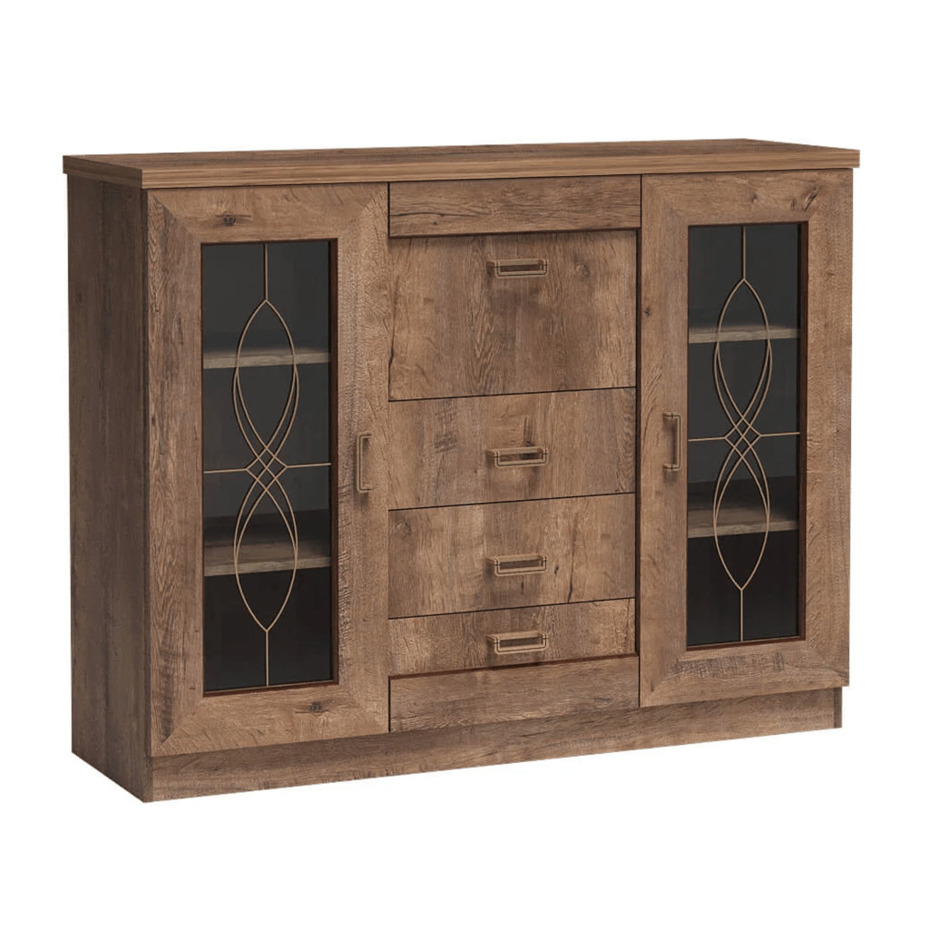 Komód, tölgyfa lefkas, TEDY TYP T14 (RP)