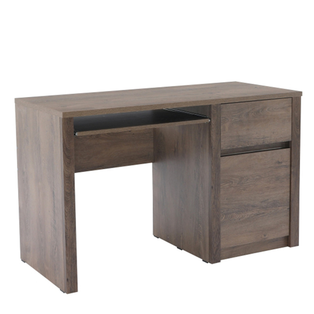 PC asztal, sötét tölgy lefkas, MONTANA B1 (RP)