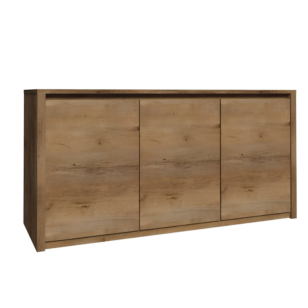 Komód 3- ajtós, tölgyfa lefkas, MONTANA K3D (RP)