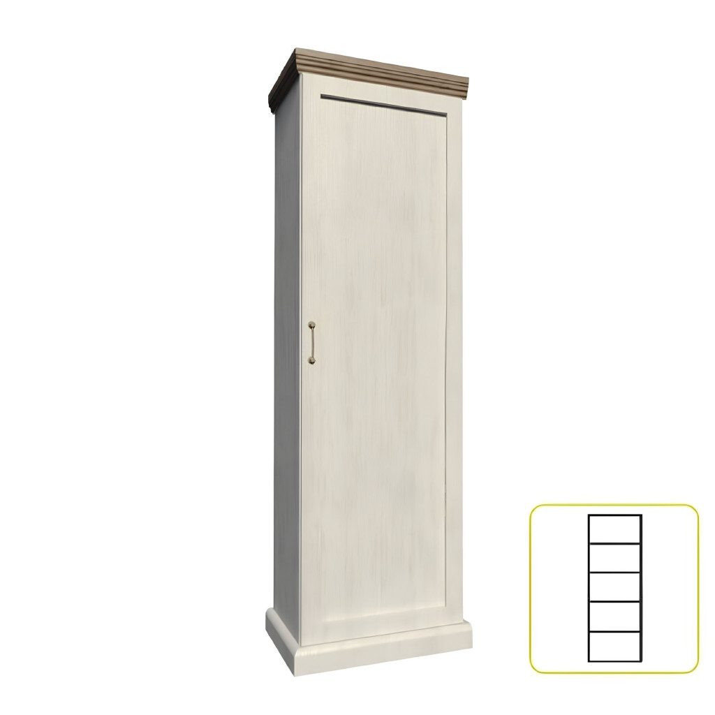 szekrény, északi sosna/vadtölgy, ROYAL S1D (RP)