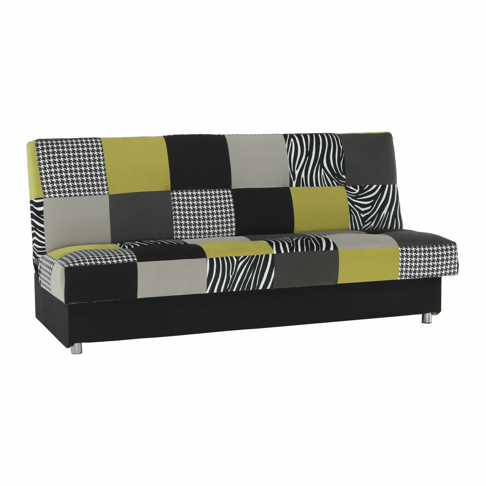 Dívány, anyag/ lime zöld/ szürke / fekete, ALABAMA (RP)