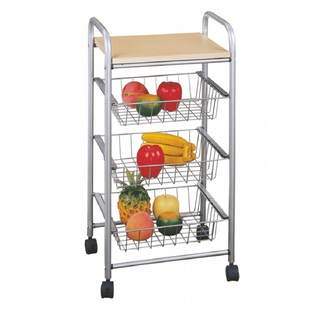 Polcállvány drótkosarakkal, bükk, CAMPO (RP)