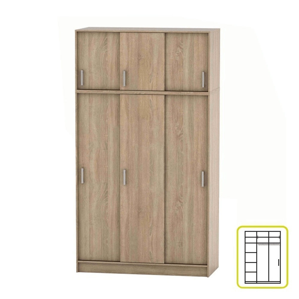Szekrény, sonoma tölgy BETTY 4 BE04-010-00 (RP)