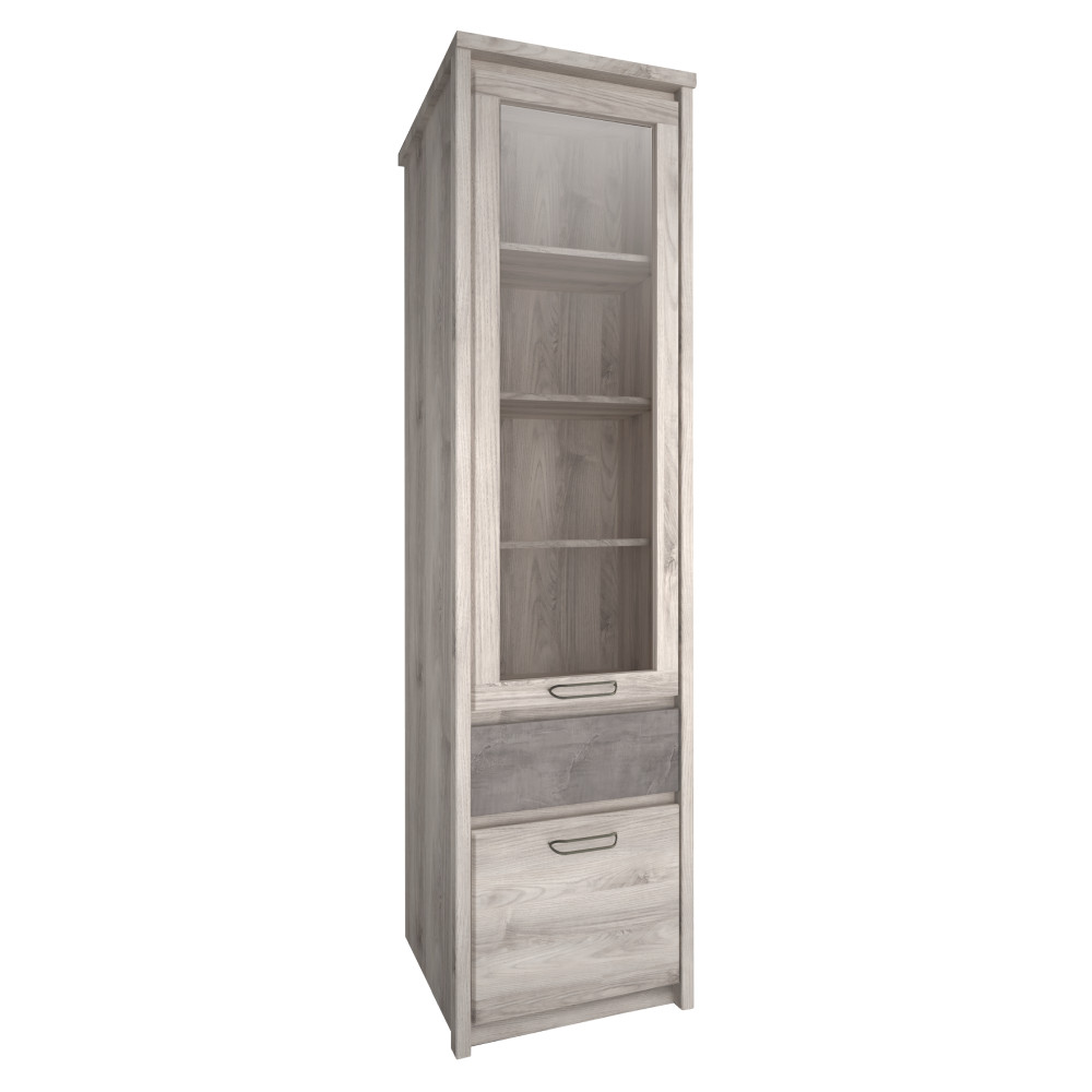 Vitrin 1D1W1S, nairobi gesztenye/onix, JESI NEW (RP)