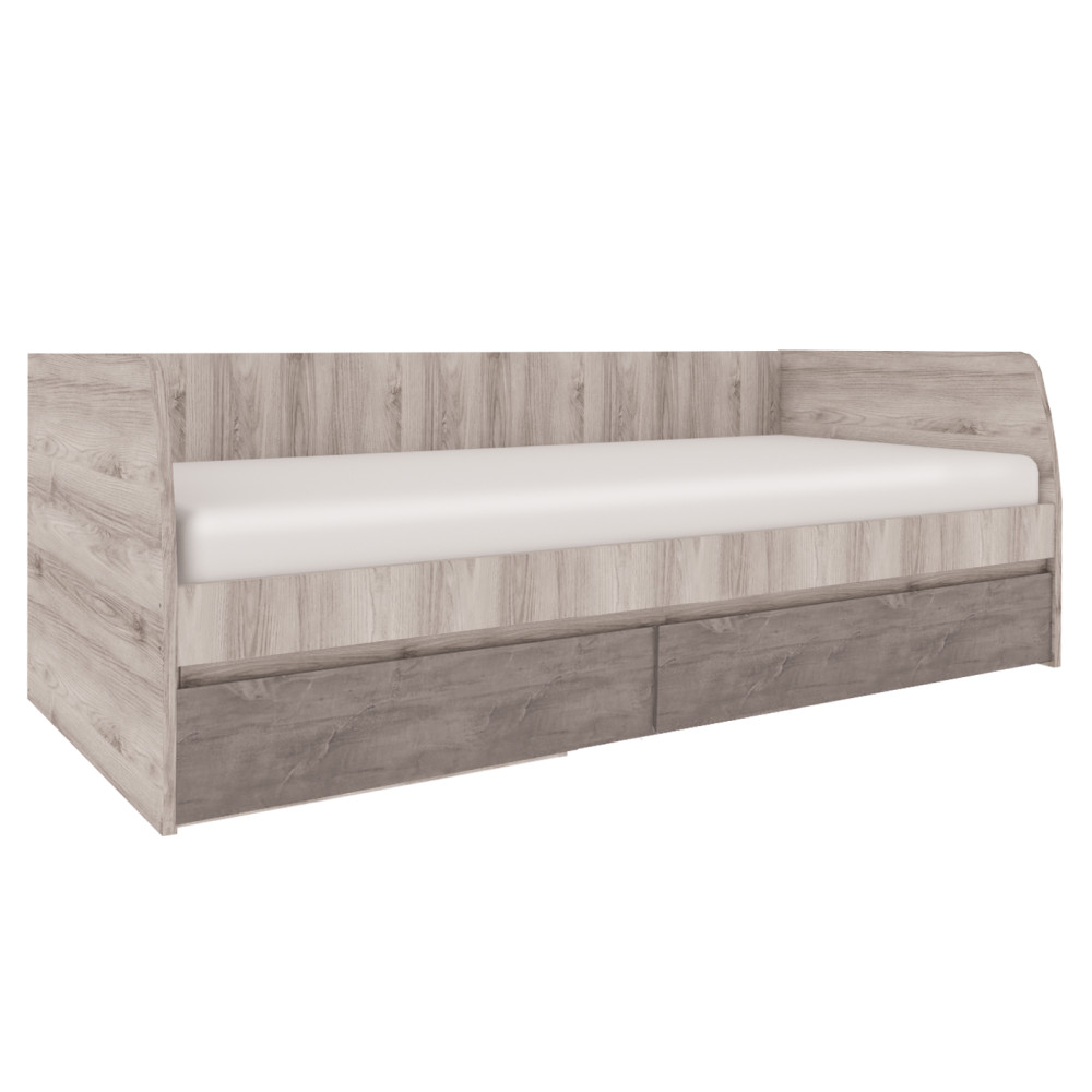 Ágy 2S, 90x200, nairobi gesztenye/onix, JESI NEW (RP)