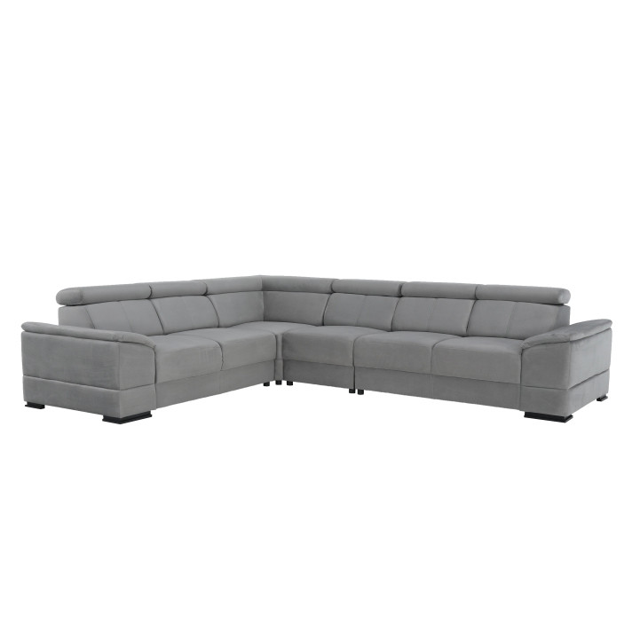 Sarokülőgarnitúra, szürke, jobbos, SEGORIA (RP)