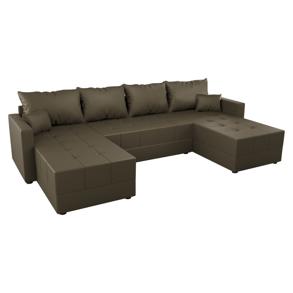 Univerzális ülőgarnitúra, barna, DUAN U UNI (RP)