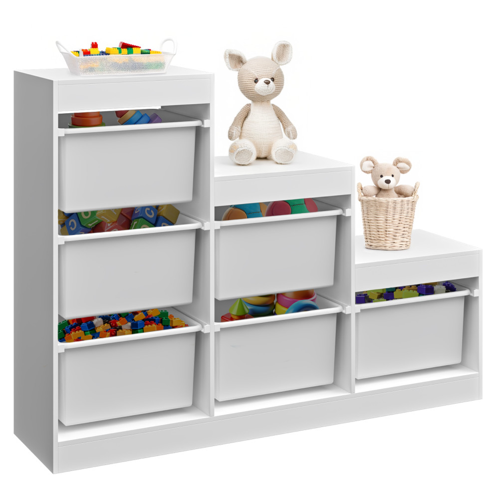 Polcállvány piramis, fehér, TRINIS (RP)