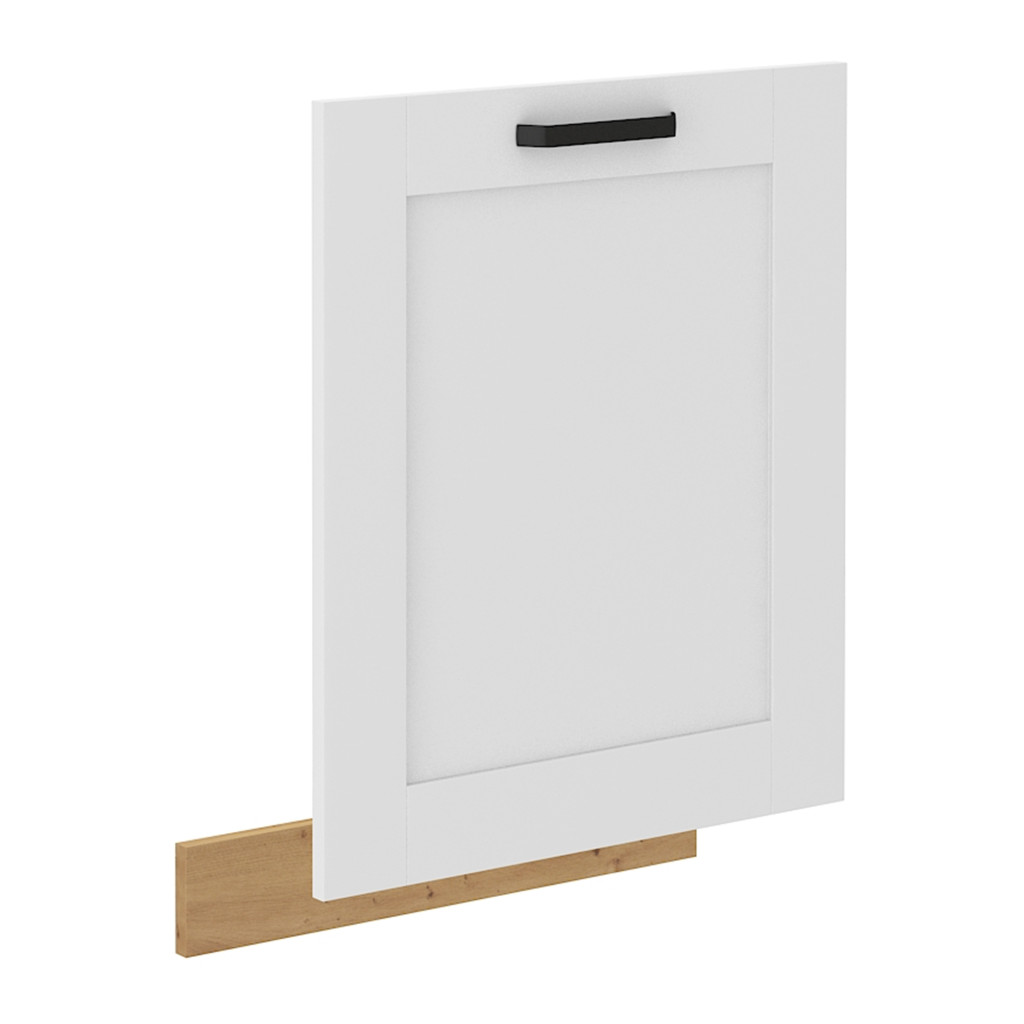 Ajtó mosogatógéphez, fehér/artisan tölgy, LULA ZM 713x596 (RP)