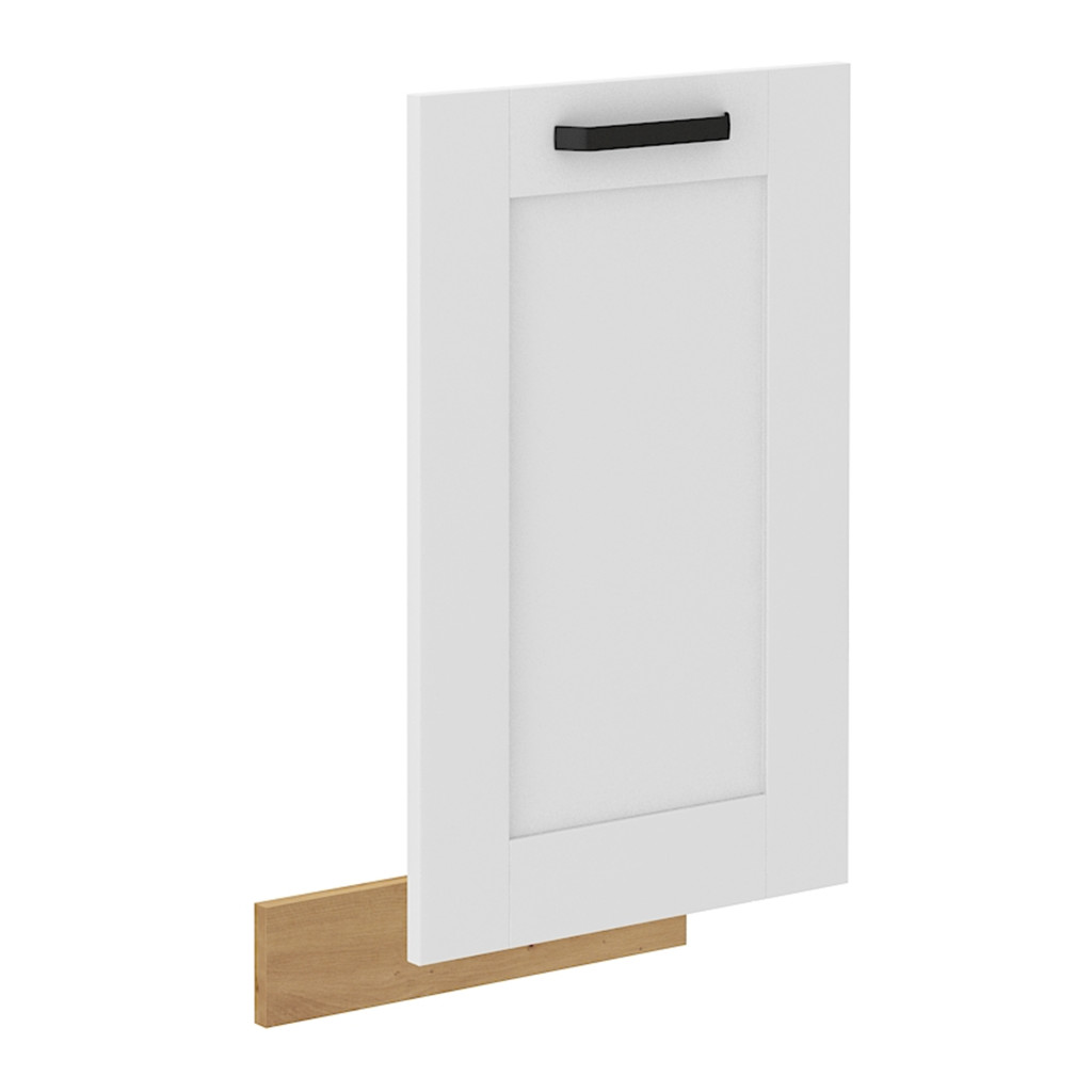 Ajtó mosogatógéphez, fehér/artisan tölgy, LULA ZM 713x446 (RP)
