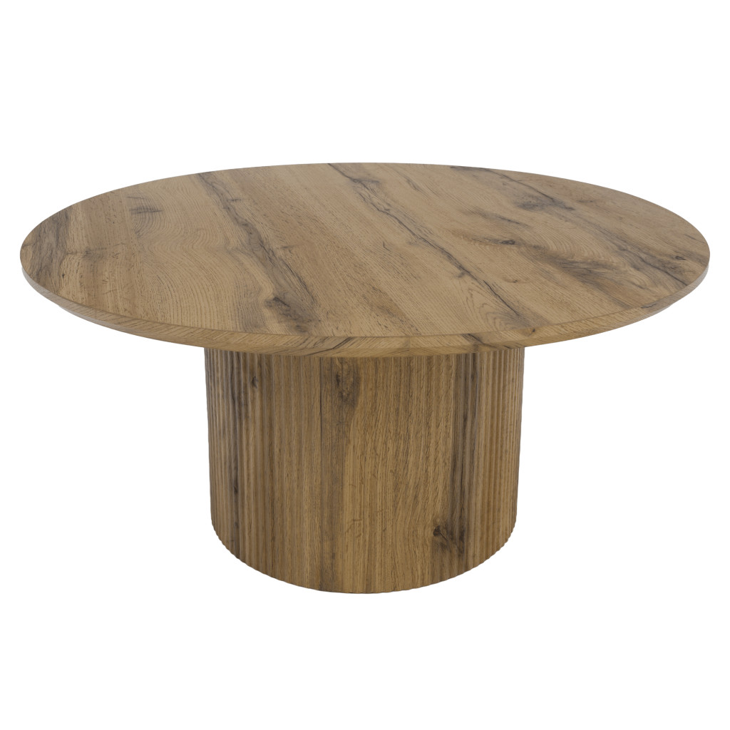 Dohányzóasztal, tölgy, átmérő 80 cm, MAHIR TYP 2 (RP)