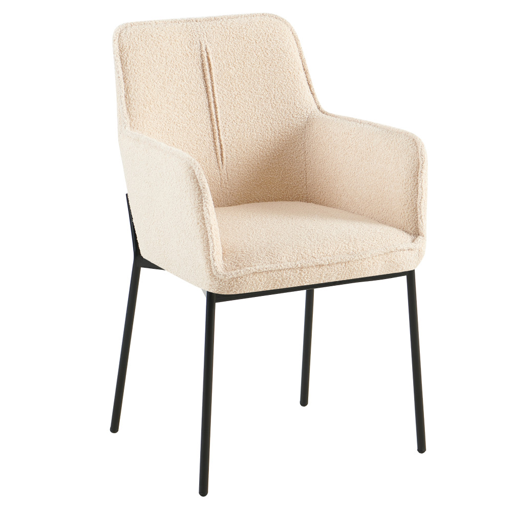 Design fotel, bézs/fekete, REMOND (RP)