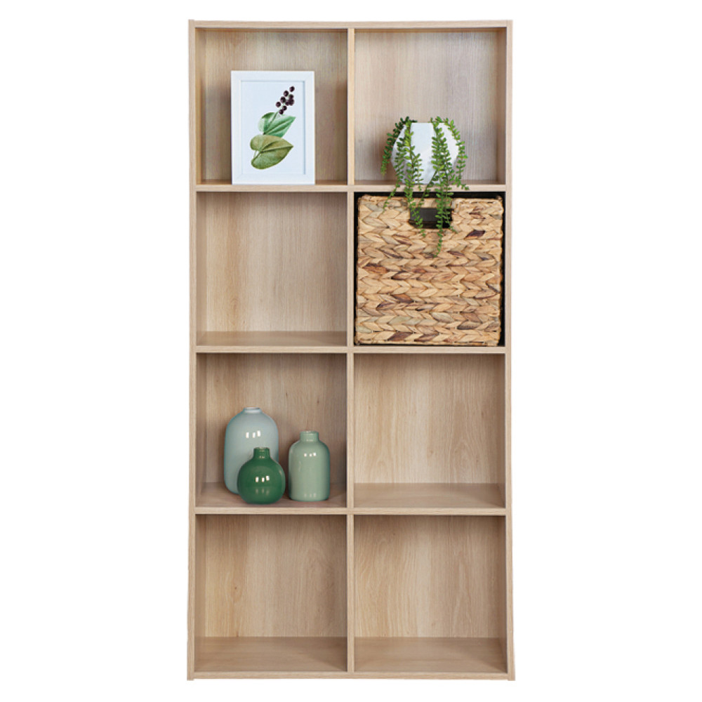 Polcos szekrény, természetes tölgy, SANDE (RP)