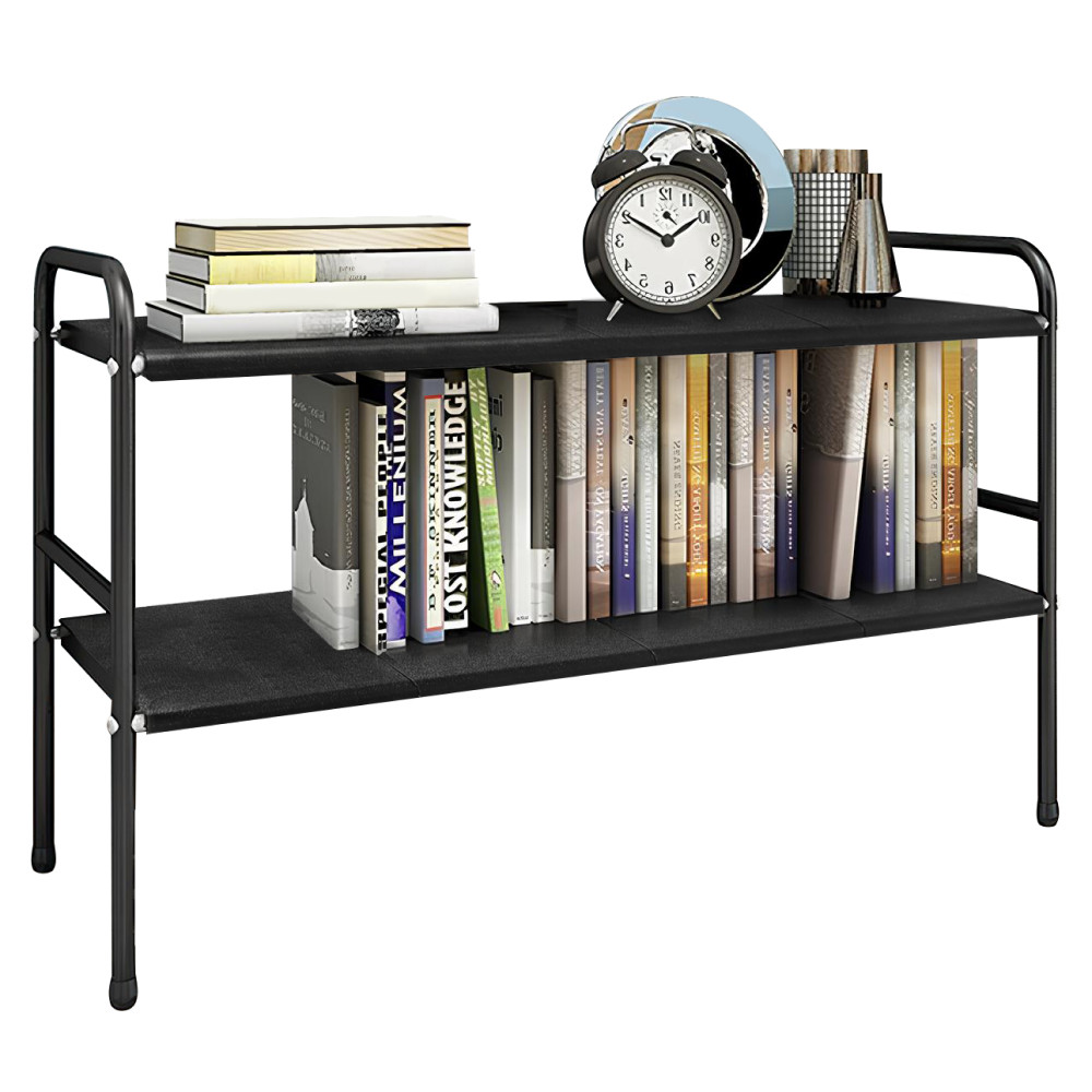 Állítható polcállvány, fekete, SOMER (RP)