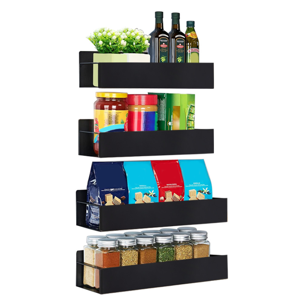 Polcok, 4 db, fekete, ZOBER TYP 2 (RP)