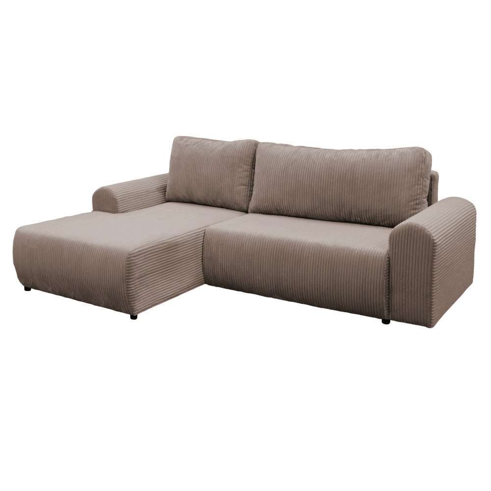 Ülőgarnitúra, barna, balos, VELINA ROH (RP)