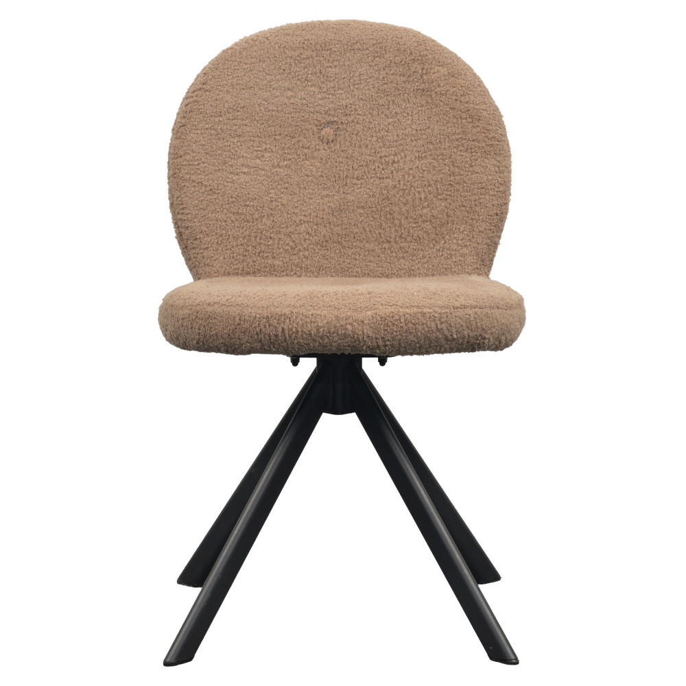 Étkezőszék, világosbarna/fekete, RODIA (RP)