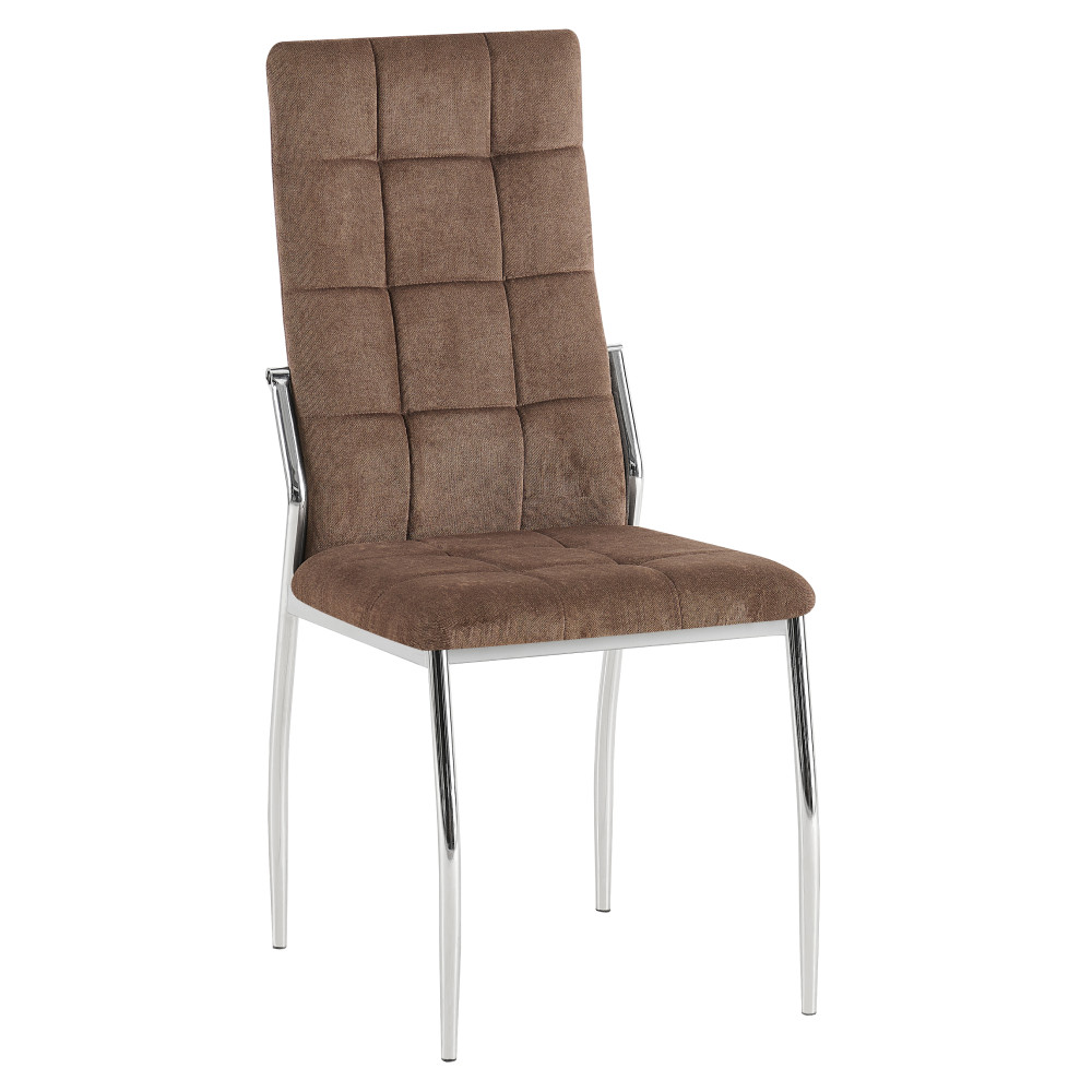 Szék, sötétbarna szövet/fém, ADORA 2 NEW (RP)