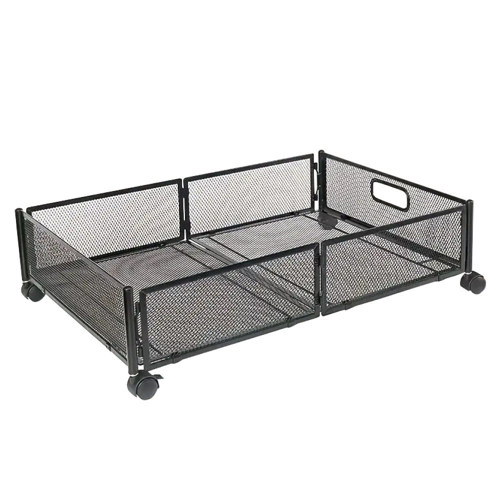 Ágy alatti rendszerező kerekekkel, fekete, TOMKO TYP 1 (RP)