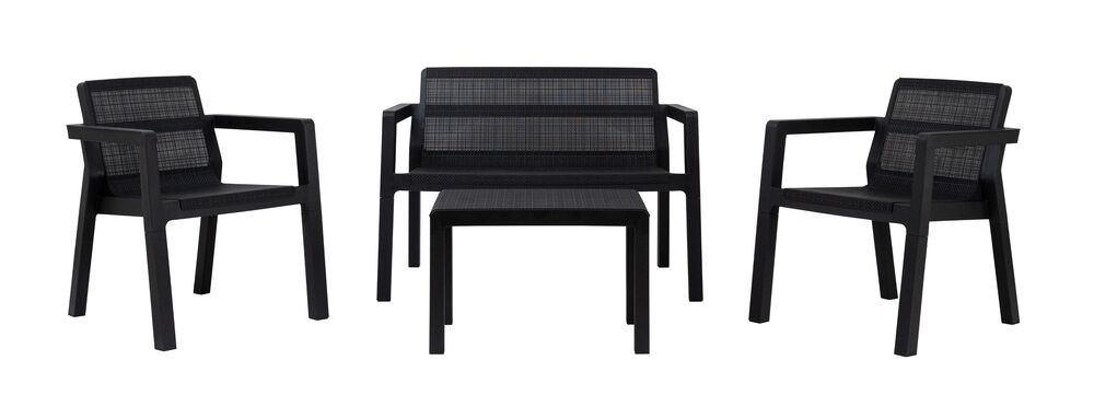 Toomax RIVIERA kerti műanyag garnitúra – grafit színben (RP)