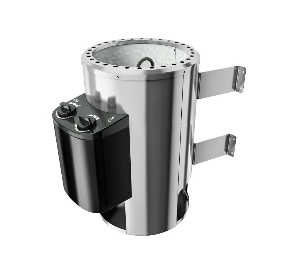 Karibu 3,6 kW-os Plug&Play szauna kályha beépített vezérléssel + 18 KG szaunakő (RP)