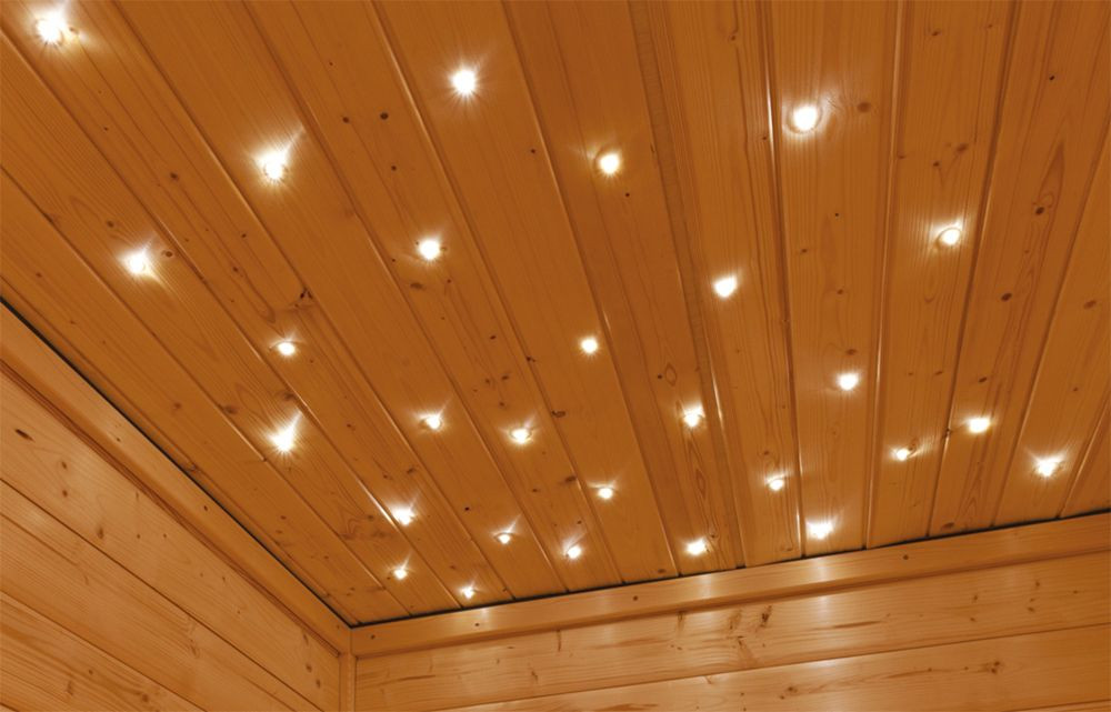 Szauna lámpa, világítás, mennyezeti, csillagos ég (RP)