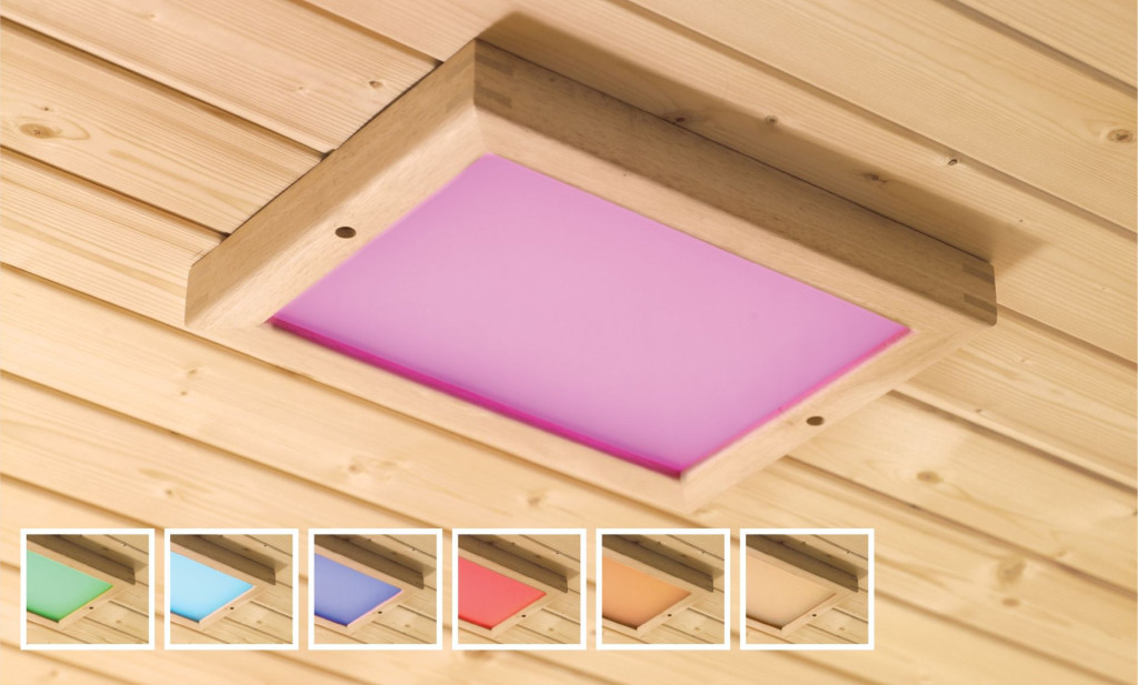 LED szauna lámpa, színes fény (RP)