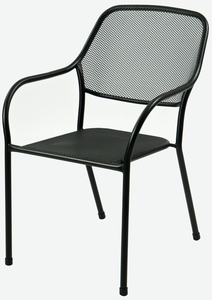 Rojaplast ZWMC-002 fém kerti szék – fekete (RP)