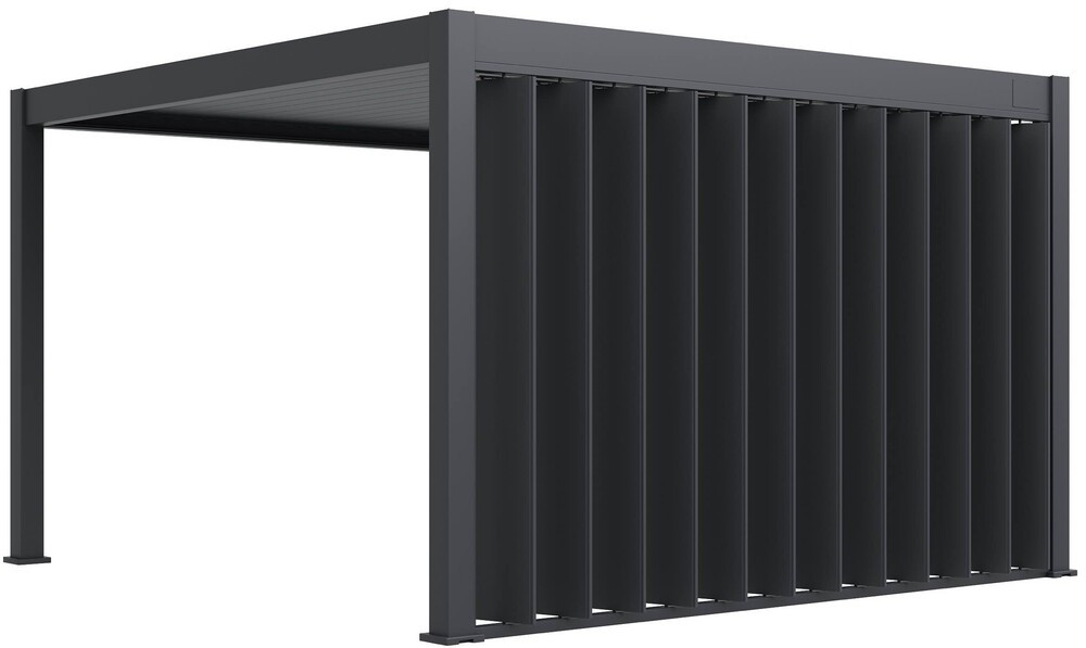 Rojaplast VERTICAL 4 m dönthető árnyékoló fal bioklimatikus pergolához – antracit (RAL 7016) (RP)
