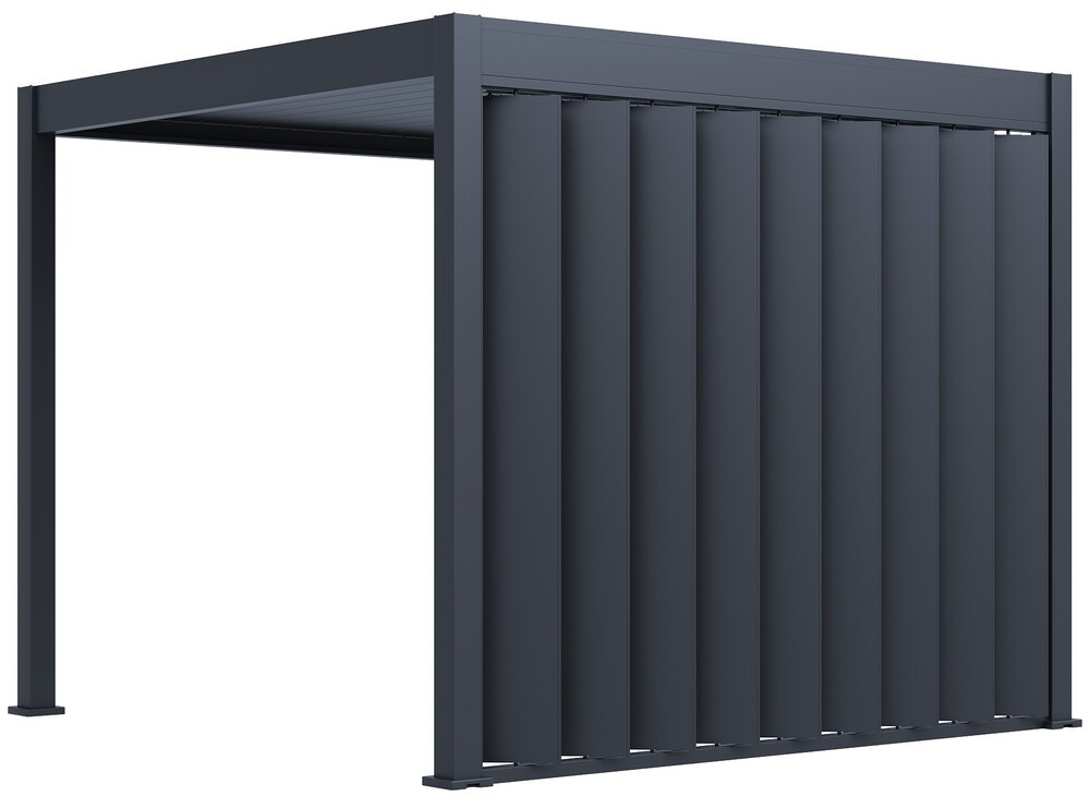 Rojaplast VERTICAL 3 m dönthető árnyékoló fal bioklimatikus pergolához – antracit (RAL 7016) (RP)