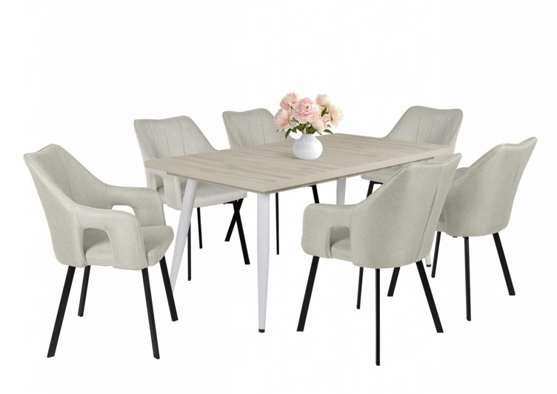 Imperial étkezőgarnitúra Alaska asztallal - 6 személyes (DIV)