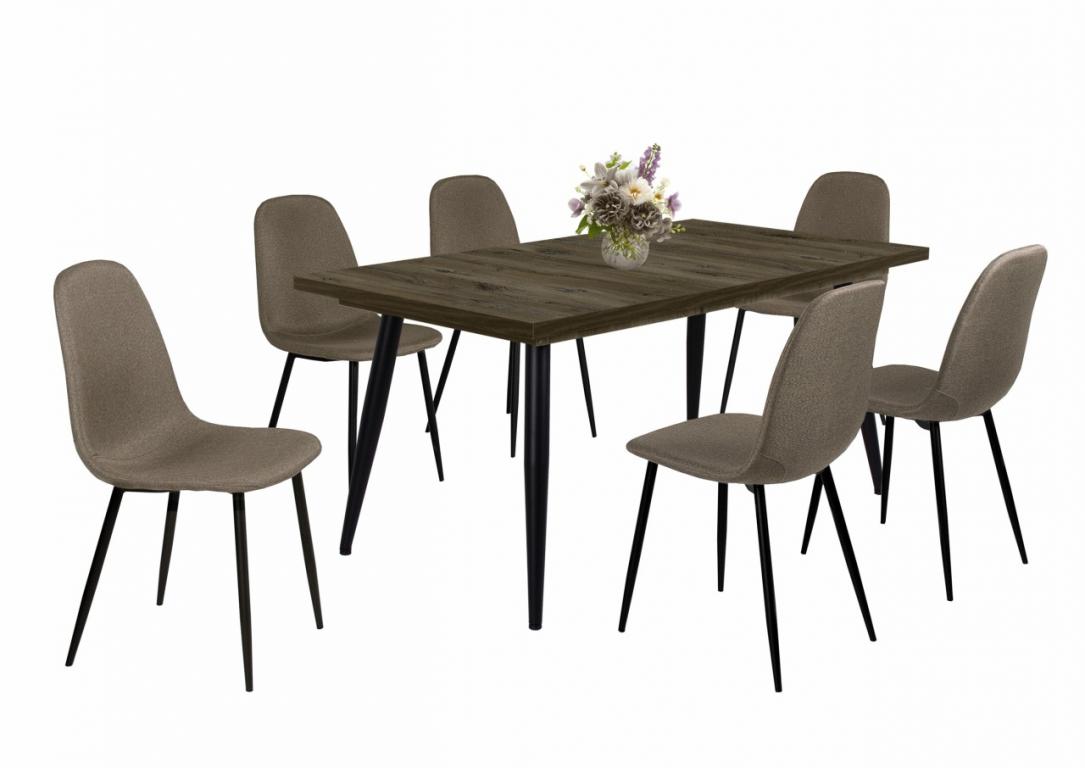 Ted étkezőgarnitúra Alaska asztallal - 6 személyes (DIV)