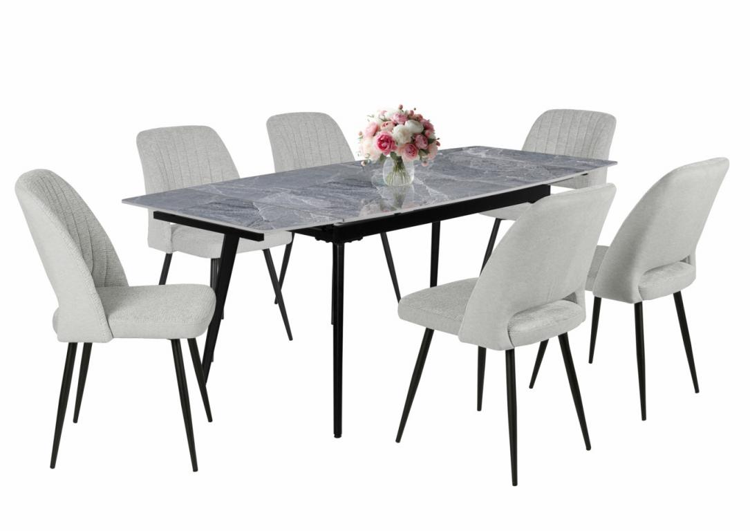 Odett étkezőgarnitúra Rebeka asztallal - 6 személyes (DIV)