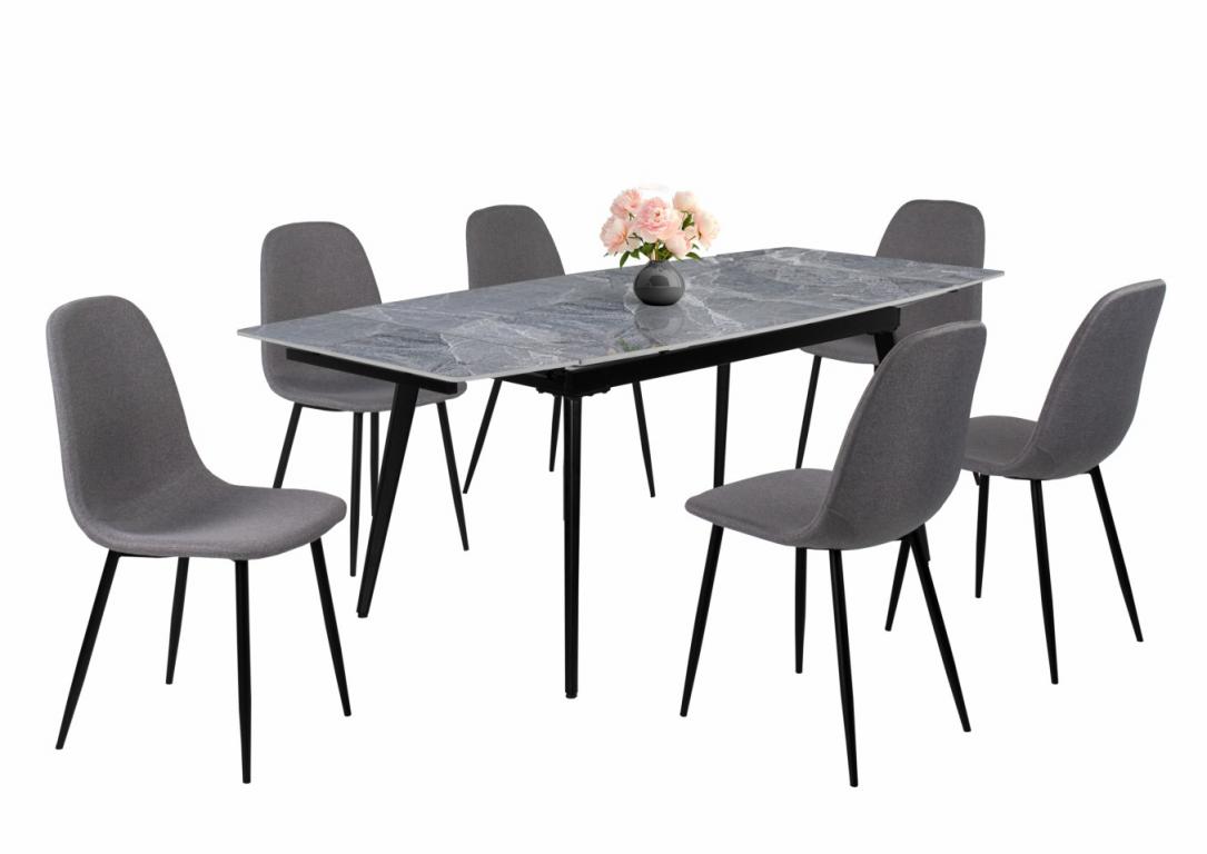 Ted étkezőgarnitúra Rebeka asztallal - 6 személyes (DIV)